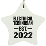 Electrical Technician Established EST. 2022 - Star Ornament