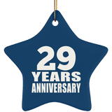 29th Anniversary 29 Years - Star Ornament