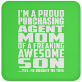 Proud Purchasing Agent Mom Of Awesome Son - Drink Coaster