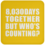 22nd Anniversary 8,030 Days Together But Who's Counting - Drink Coaster