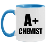 A+ Chemist - 11oz Accent Mug Blue