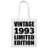 31st Birthday Vintage 1993 Limited Edition - Tote Bag White