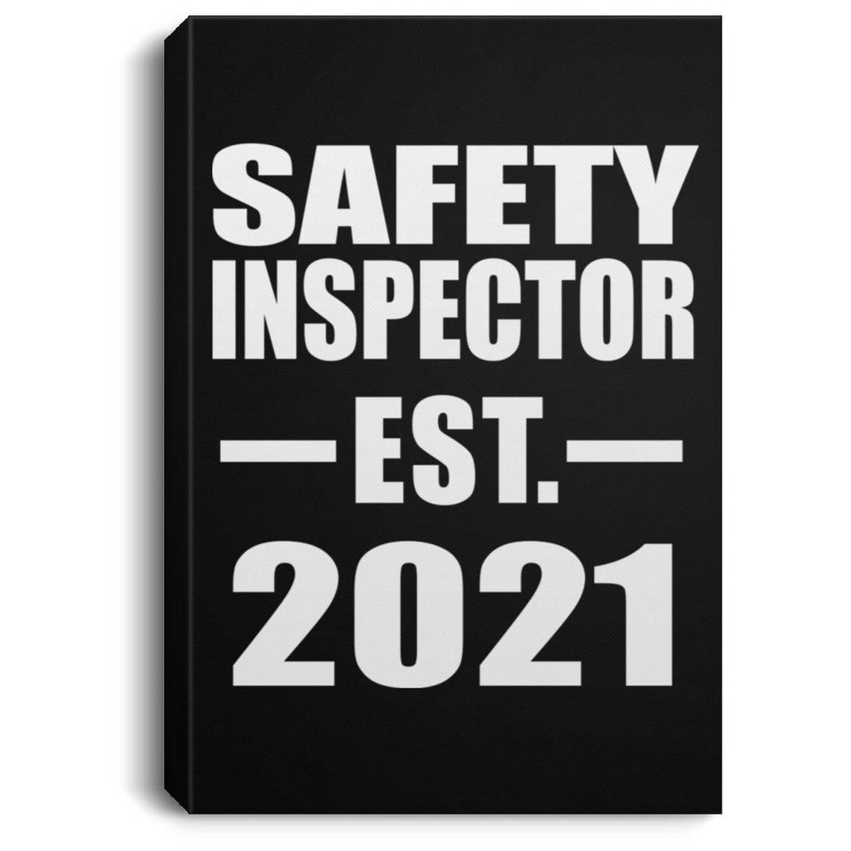 Safety Inspector Established EST. 2021 - Canvas Portrait
