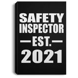 Safety Inspector Established EST. 2021 - Canvas Portrait
