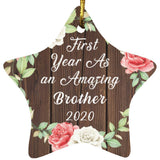 First Year As An Amazing Brother 2020 - Star Ornament A