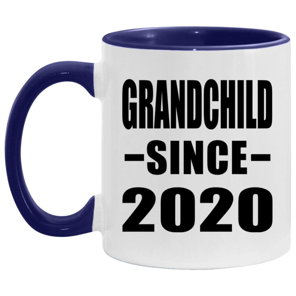 Grandchild Since 2020 - 11oz Accent Mug Purple