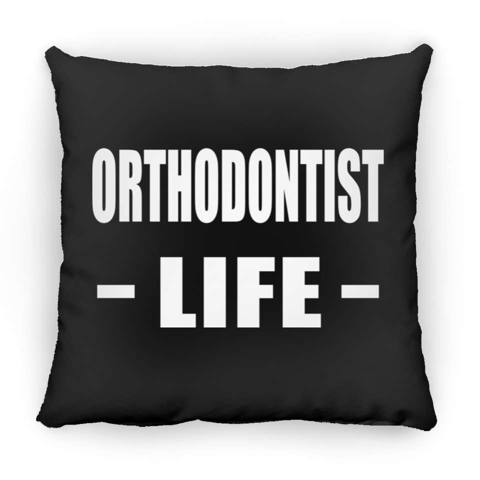 Orthodontist Life - Throw Pillow Black