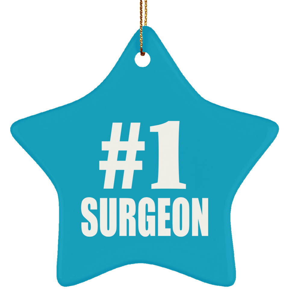 Number One #1 Surgeon - Star Ornament