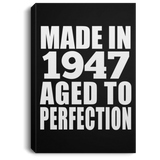 77th Birthday Made In 1947 Aged to Perfection - Canvas Portrait