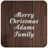 Merry Christmas Adams Family - Drink Coaster D