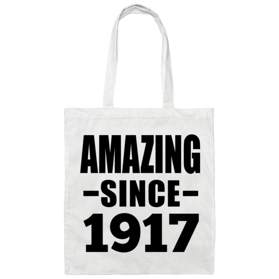 107th Birthday Amazing Since 1917 - Tote Bag White