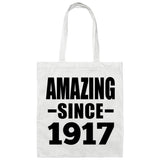107th Birthday Amazing Since 1917 - Tote Bag White