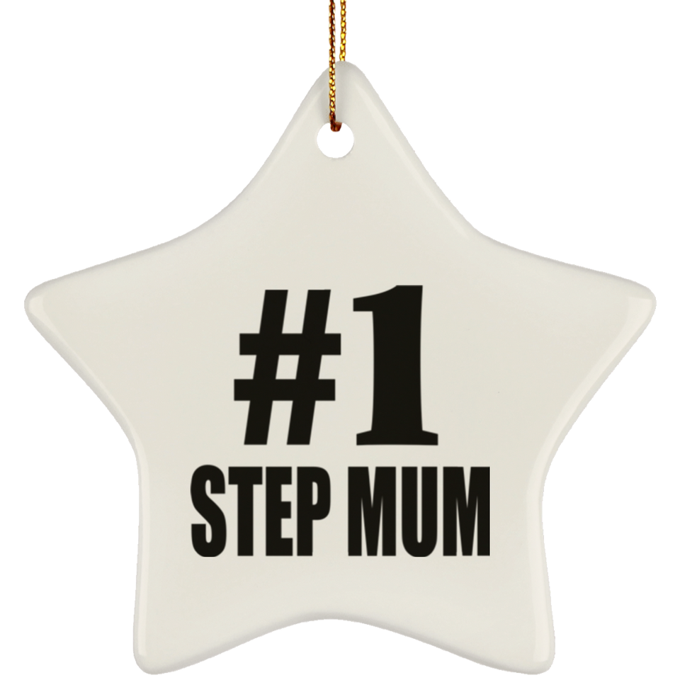 Number One #1 Step Mum - Star Ornament