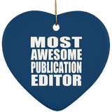 Most Awesome Publication Editor - Heart Ornament
