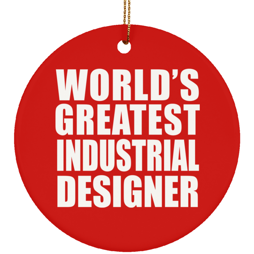 World's Greatest Industrial Designer - Circle Ornament