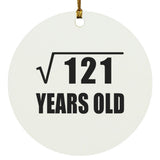 11th Birthday Square Root of 121 Years Old - Circle Ornament