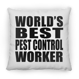 World's Best Pest Control Worker - Throw Pillow
