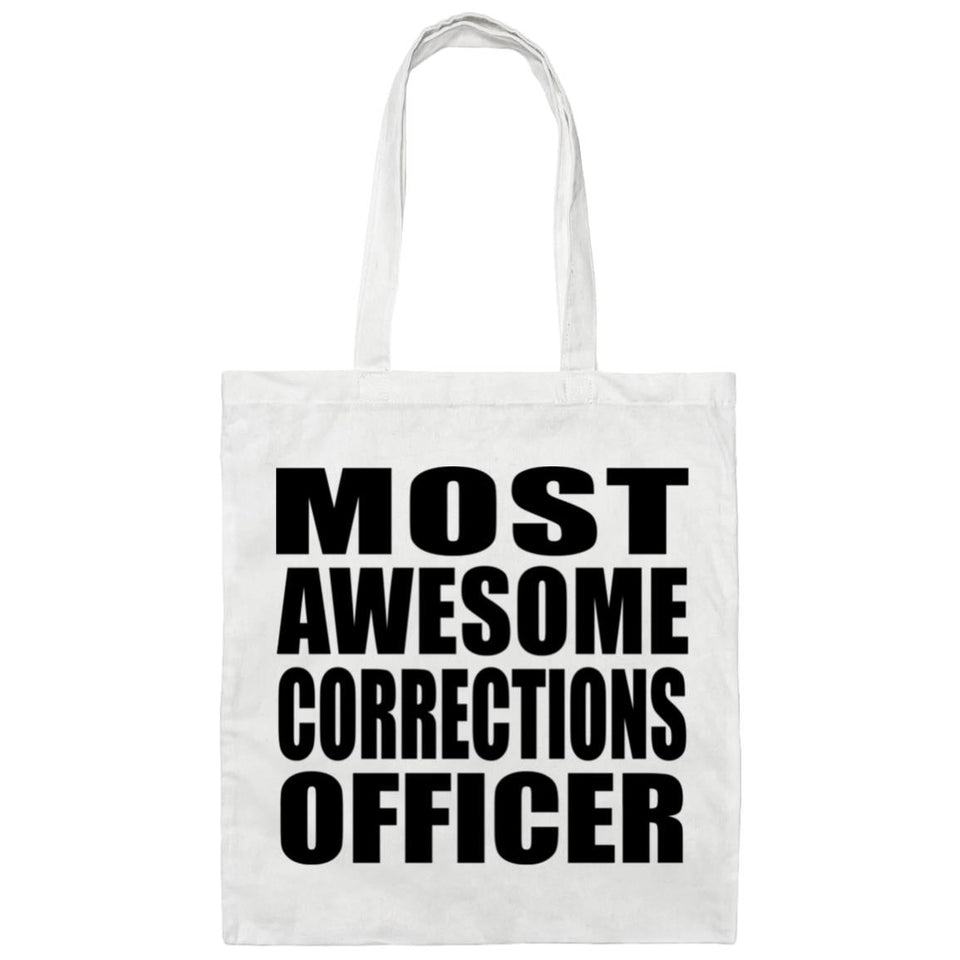 Most Awesome Corrections Officer - Tote Bag White