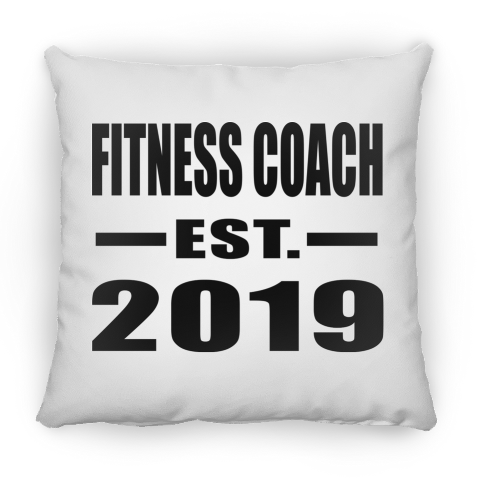 Fitness Coach Established EST. 2019 - Throw Pillow