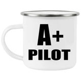 A+ Pilot - 12oz Camping Mug