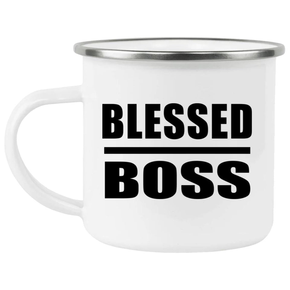 Blessed Boss - 12oz Camping Mug