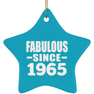 59th Birthday Fabulous Since 1965 - Star Ornament
