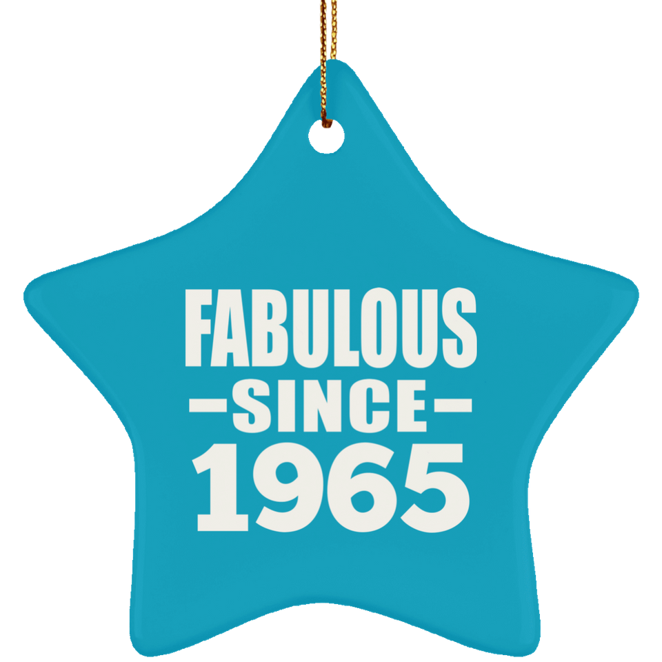 59th Birthday Fabulous Since 1965 - Star Ornament