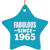 59th Birthday Fabulous Since 1965 - Star Ornament