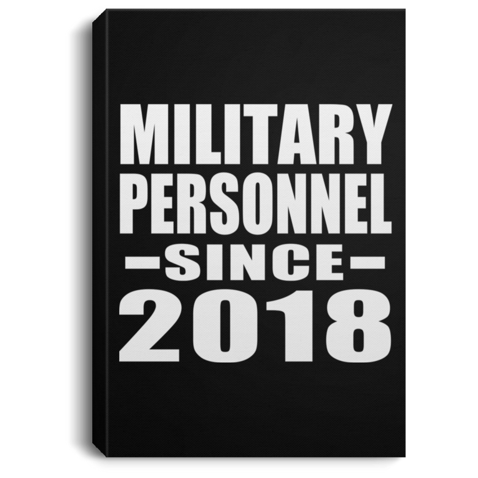 Military Personnel Since 2018 - Canvas Portrait