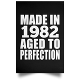 42nd Birthday Made In 1982 Aged to Perfection - Poster Portrait
