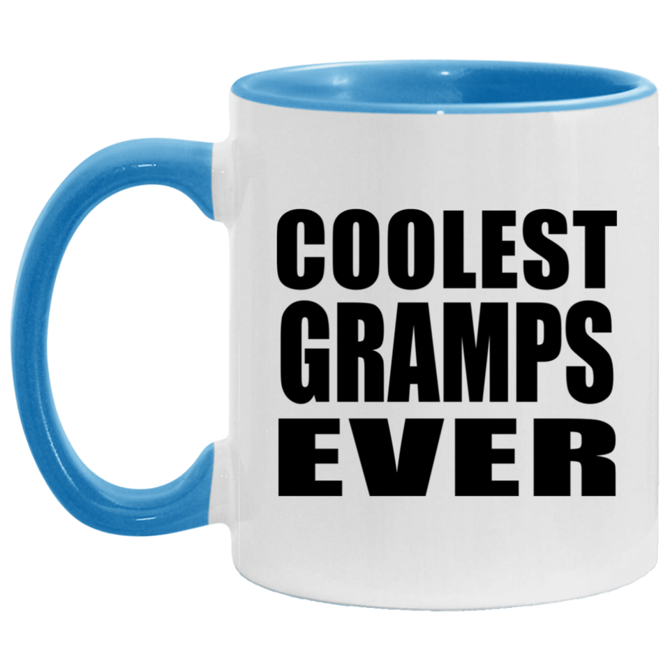 Coolest Gramps Ever - 11oz Accent Mug Blue