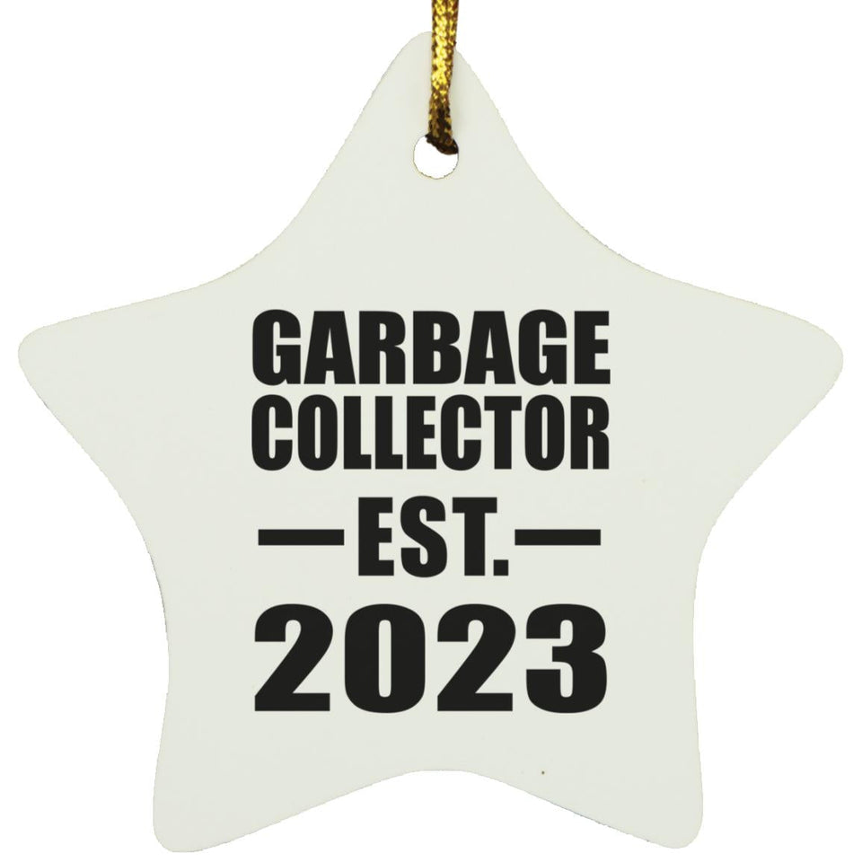 Garbage Collector Established EST. 2023 - Star Ornament