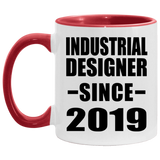Industrial Designer Since 2019 - 11oz Accent Mug Red