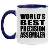 World's Best Precision Assembler - 11oz Accent Mug Purple