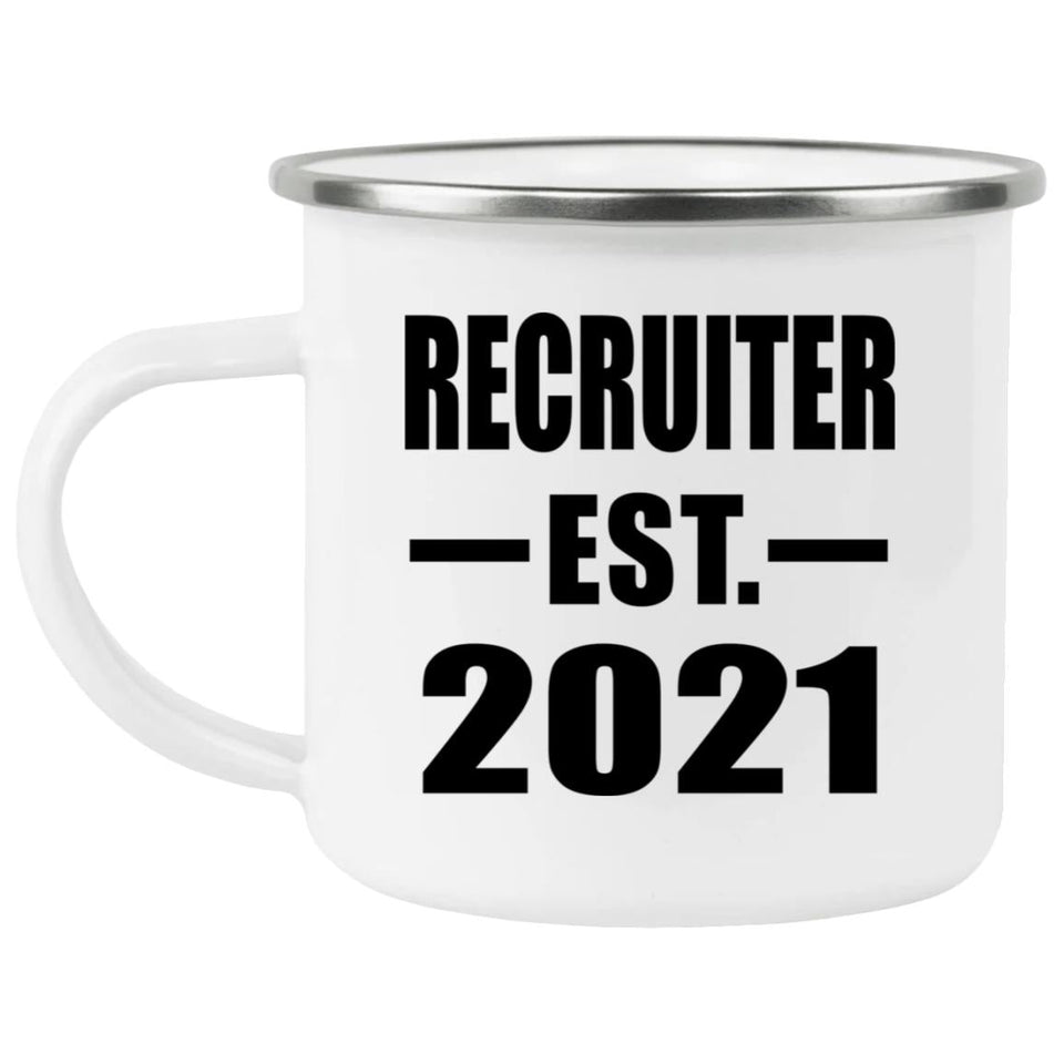 Recruiter Established EST. 2021 - 12oz Camping Mug