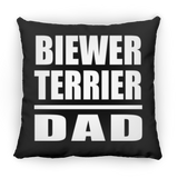 Biewer Terrier Dad - Throw Pillow Black
