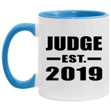 Judge Established EST. 2019 - 11oz Accent Mug Blue