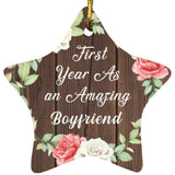 First Year As An Amazing Boyfriend - Star Ornament A