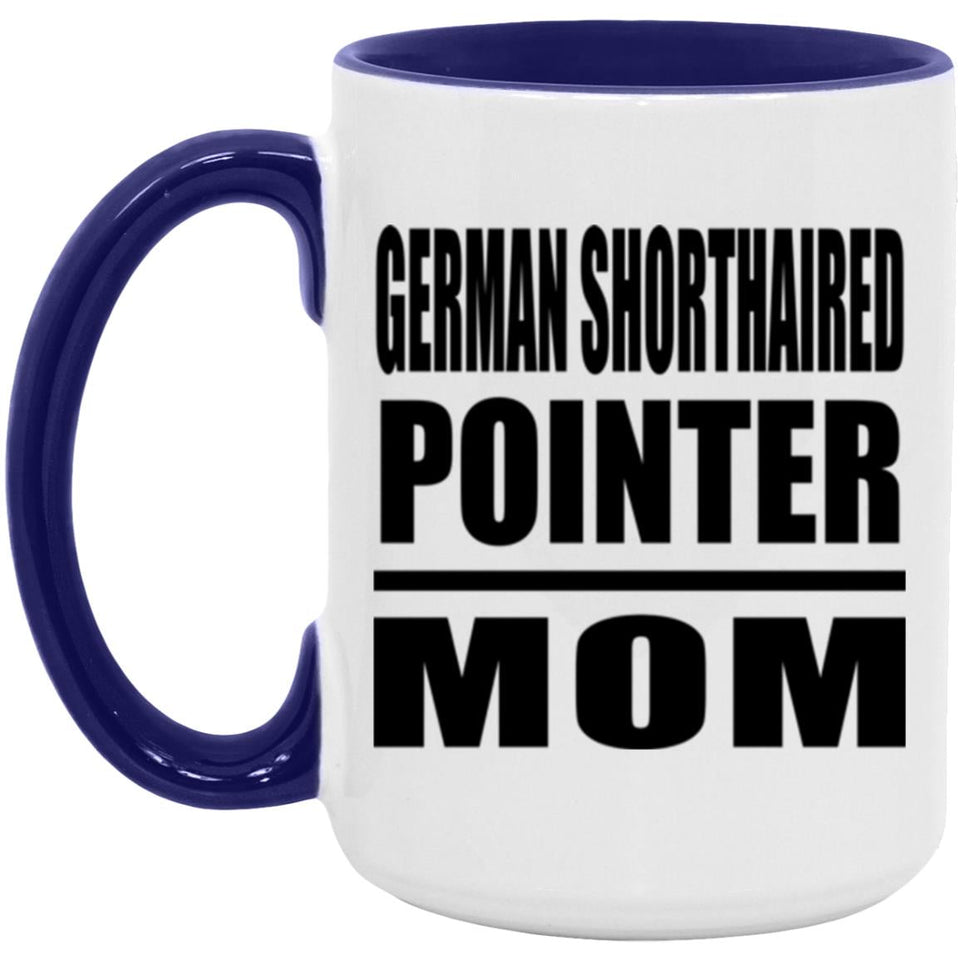 German Shorthaired Pointer Mom - 15oz Accent Mug Purple