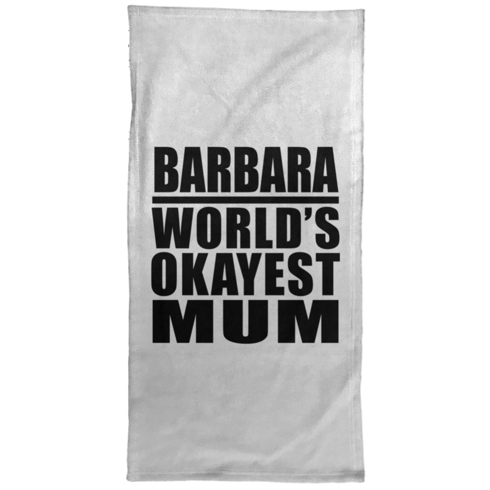 Barbara World's Okayest Mum - Hand Towel