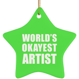 World's Okayest Artist - Star Ornament