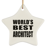 World's Best Architect - Star Ornament