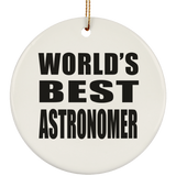 World's Best Astronomer - Circle Ornament