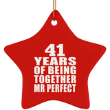 41st Anniversary 41 Years Of Being Mr Perfect - Star Ornament
