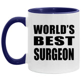 World's Best Surgeon - 11oz Accent Mug Purple