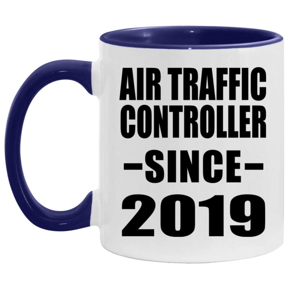 Air Traffic Controller Since 2019 - 11oz Accent Mug Purple