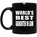 World's Best Daughter In Law - 11 Oz Coffee Mug Black