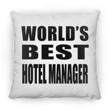 World's Best Hotel Manager - Throw Pillow