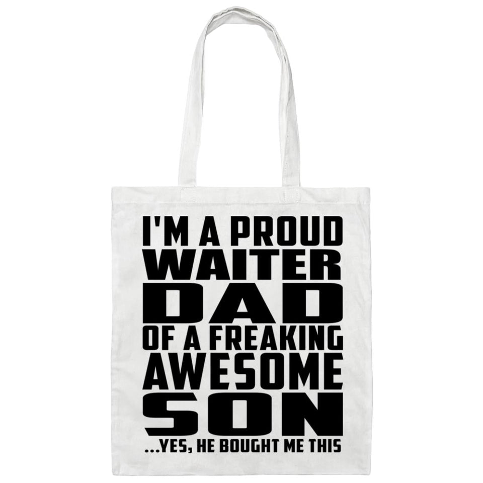 Proud Waiter Dad Of Awesome Son - Tote Bag White