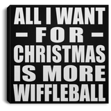 All I Want For Christmas Is More Wiffleball - Canvas Square